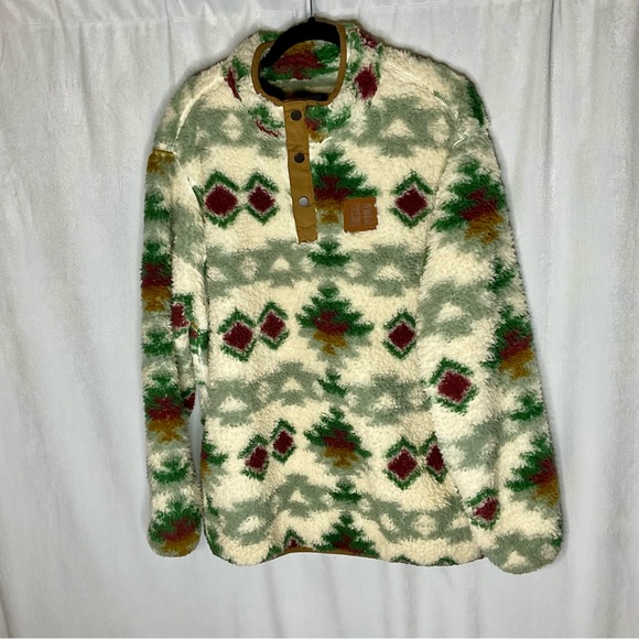 Home Free Women’s Aztec Design Pull Over Cozy Sweatshirt Soft 2XL - Picture 1 of 9